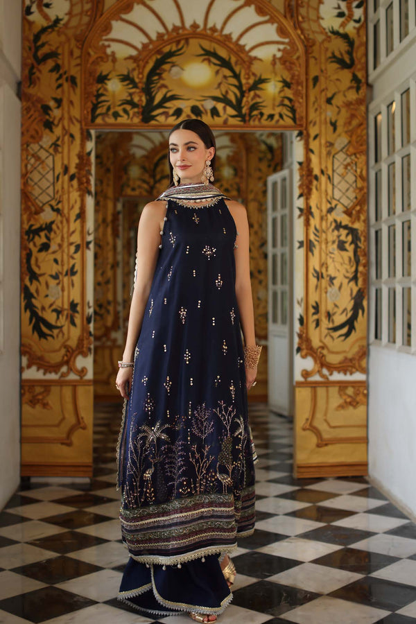 Noor by Saadia Asad | Festive 25 | D3 - Blue, image 4