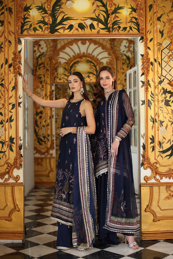 Noor by Saadia Asad | Festive 25 | D3 - Blue, image 3