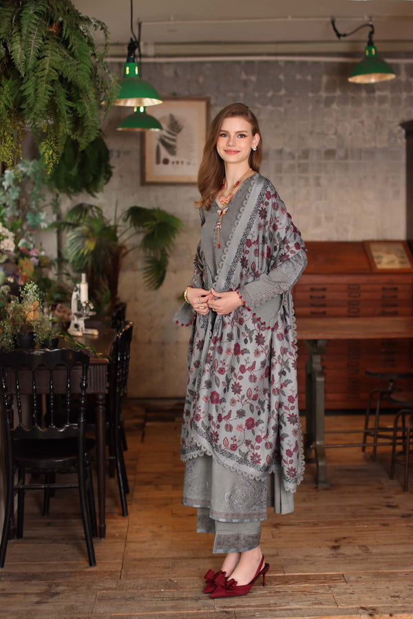 Noor by Saadia Asad | Winter Embroidered Printkhaas 25 | D4 - B-2