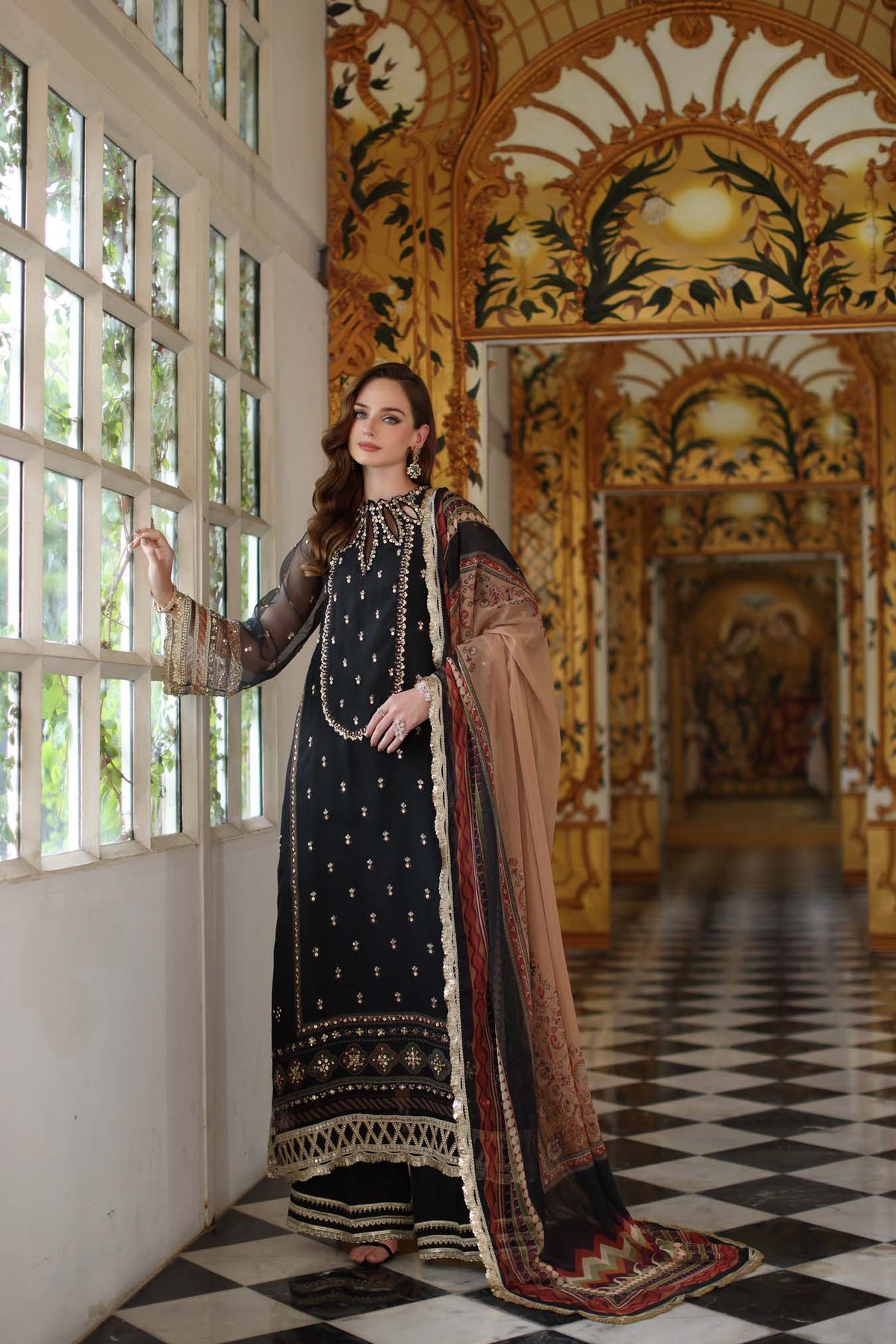 Noor by Saadia Asad | Festive 25 | D1 - Black