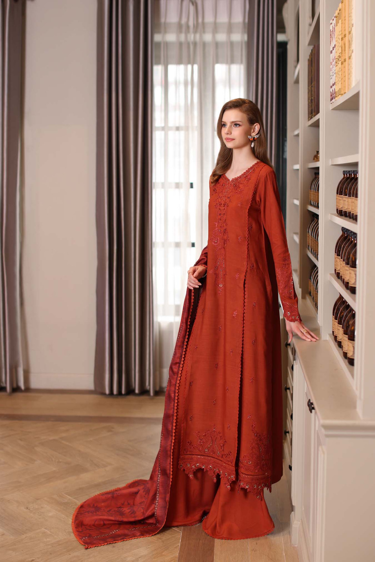 Saadia Asad | Winter Printkhaas 25 |D5 - A, image 2
