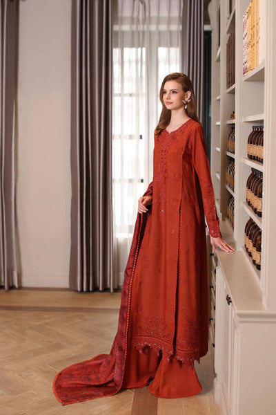 Noor by Saadia Asad | Winter Embroidered Printkhaas 25 | D5 - A