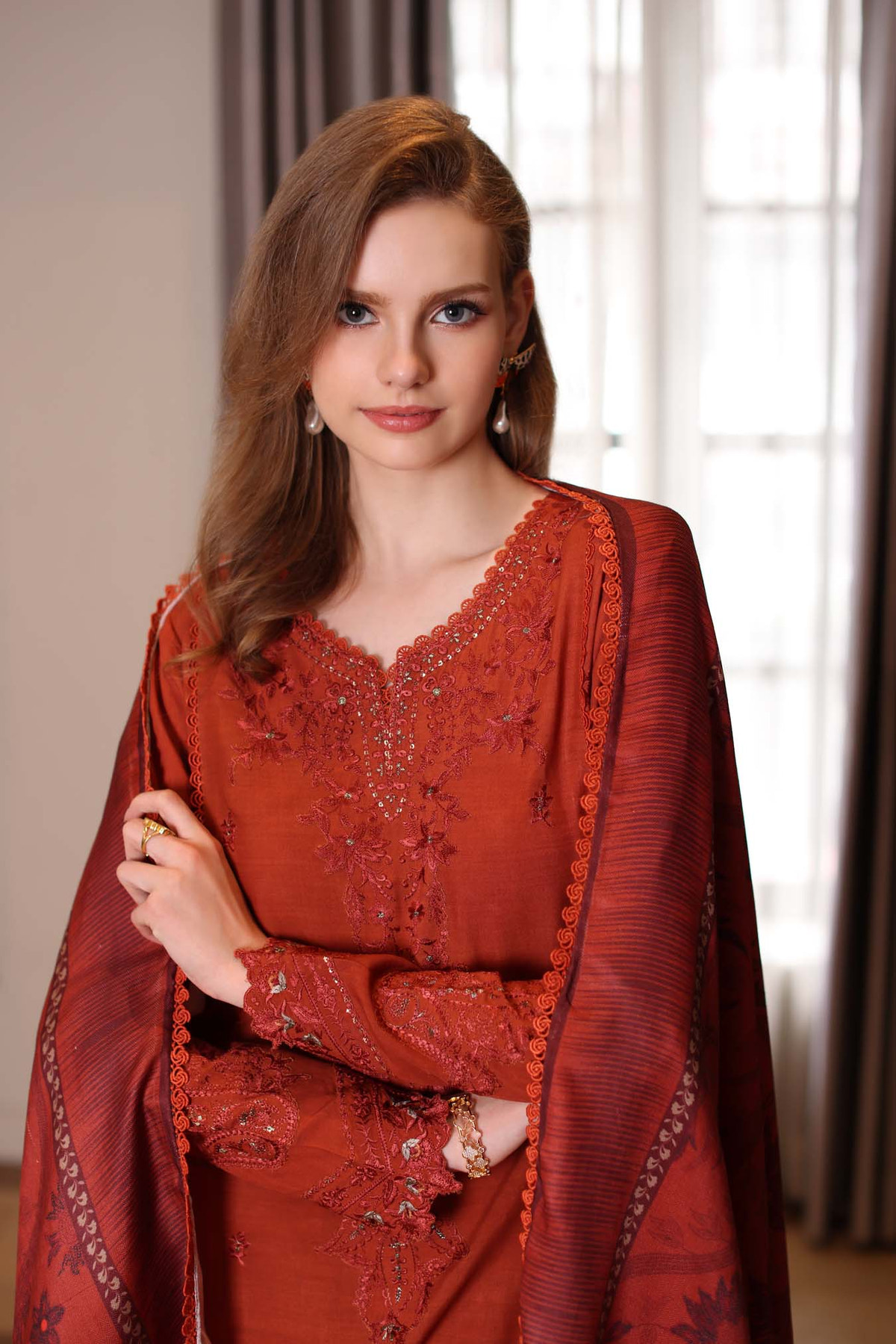 Saadia Asad | Winter Printkhaas 25 |D5 - A, image 5