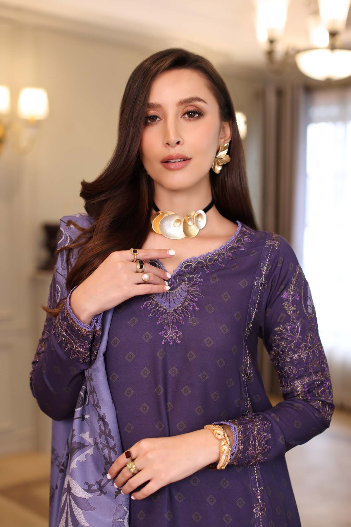 Saadia Asad | Winter Printkhaas 25 | D6 - B, image 5