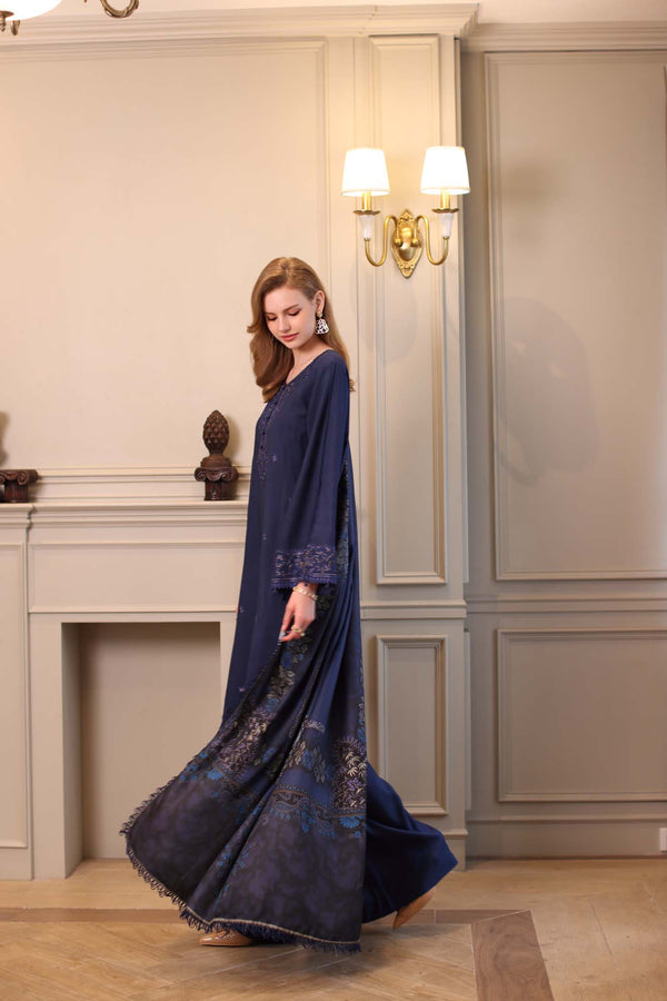 Noor by Saadia Asad | Winter Embroidered Printkhaas 25 | D7 - B