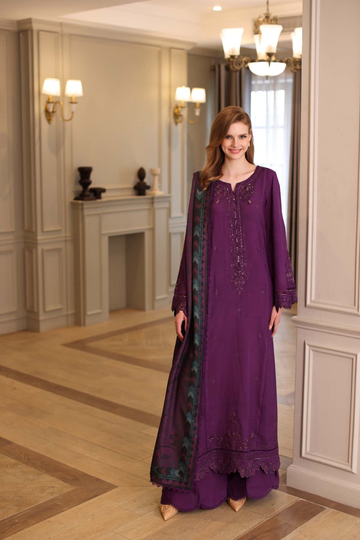 Saadia Asad | Winter Printkhaas 25 | D10 - B