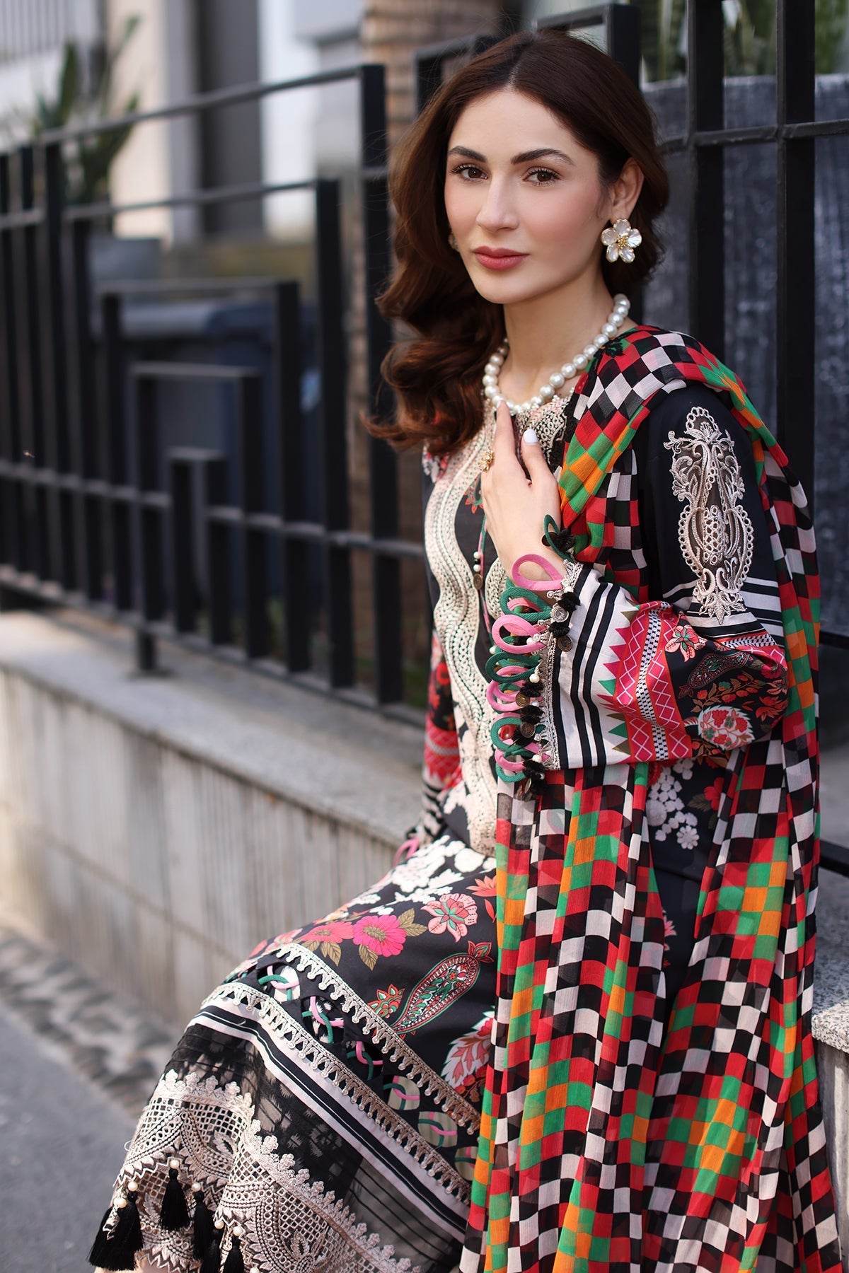 Charizma | Combination Lawn |CC5-21 -  Charzima Ladies Clothes - Original Designer Dress - House of Maryam