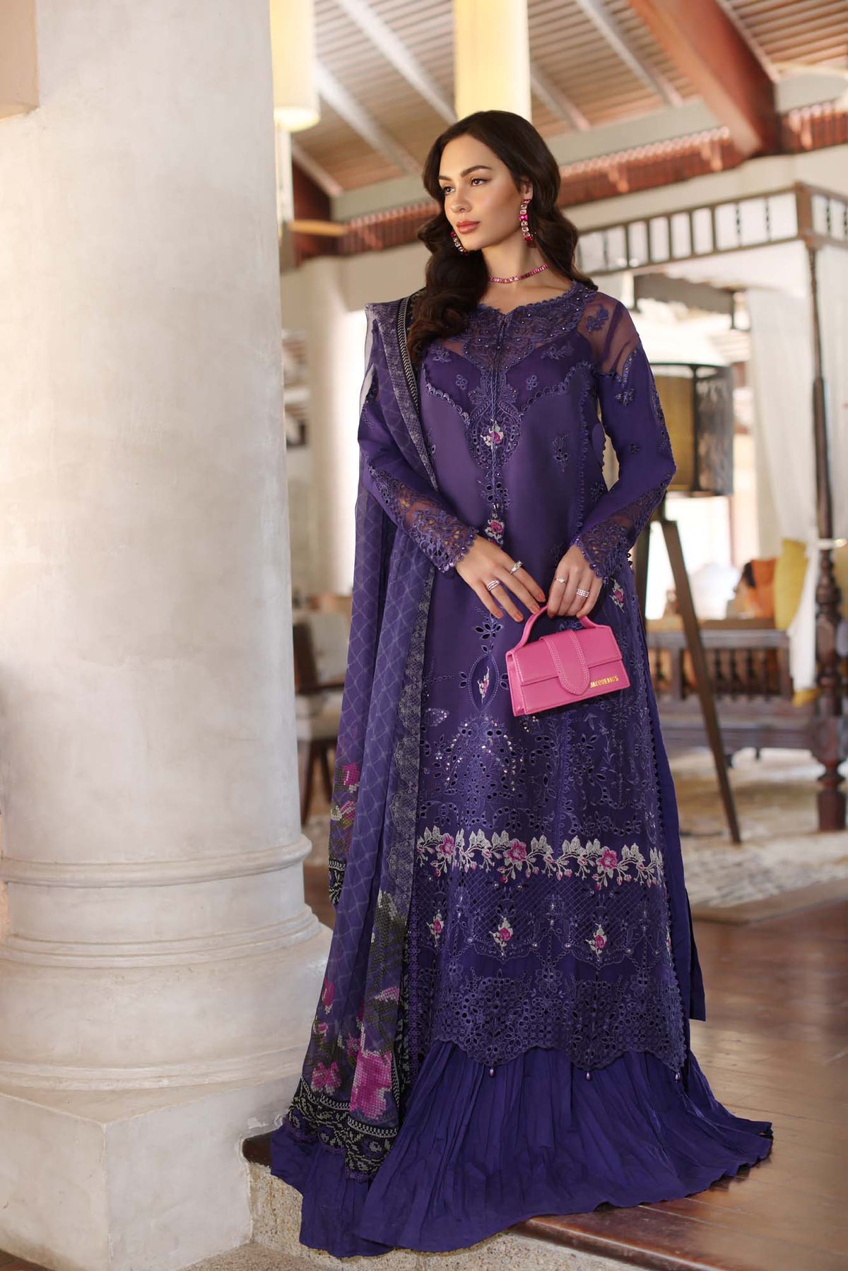 Noor by Saadia Asad | Eid Luxury Laserkari 25 | D4-B -  Noor by Saadia Asad Ladies Clothes - Original Designer Dress - House of Maryam