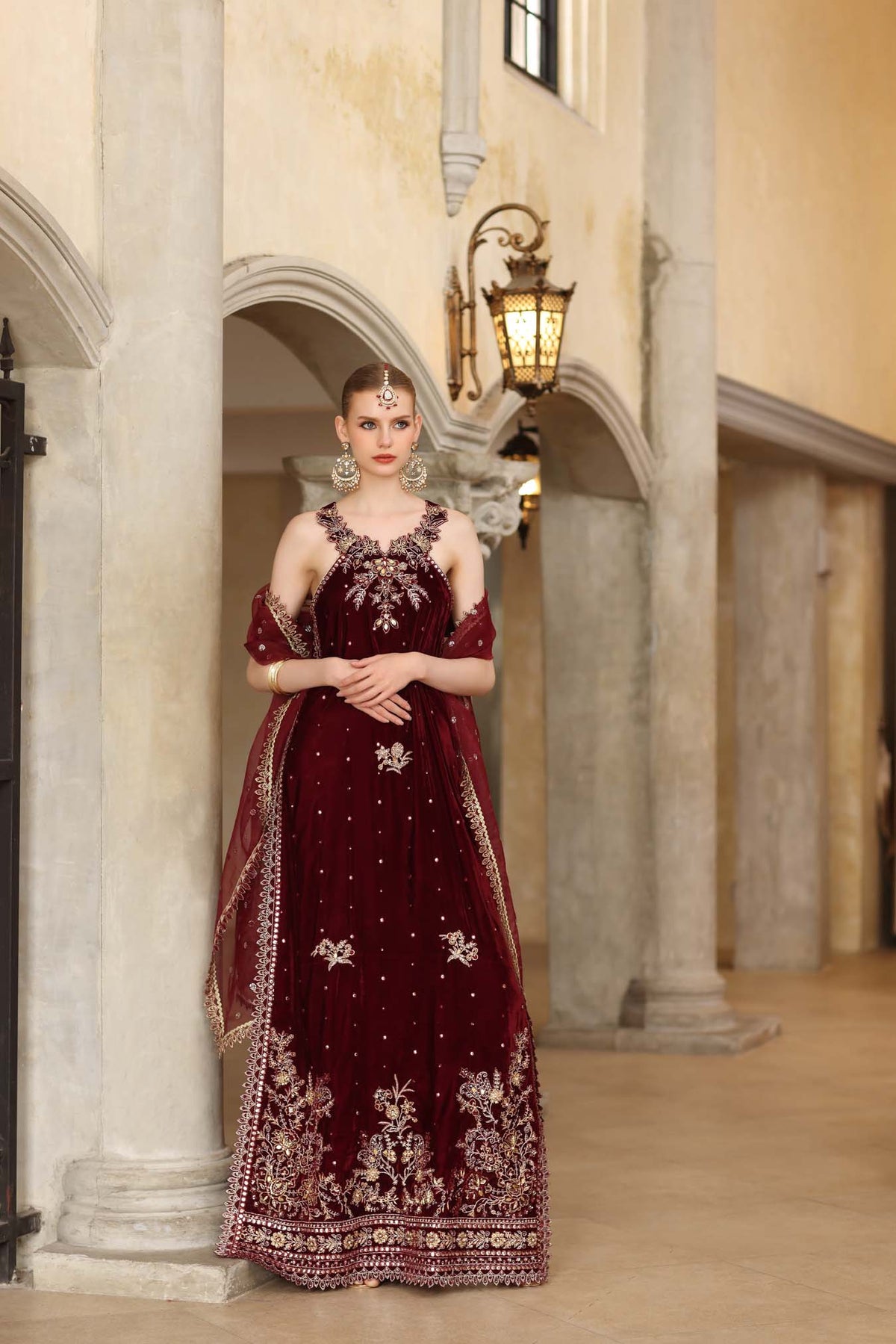 Noor by Saadia Asad | Handcrafted Velvet 25 | Naqsh-2