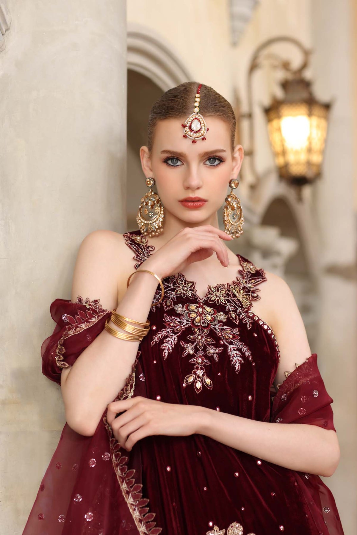 Noor by Saadia Asad | Handcrafted Velvet 25 | Naqsh-8