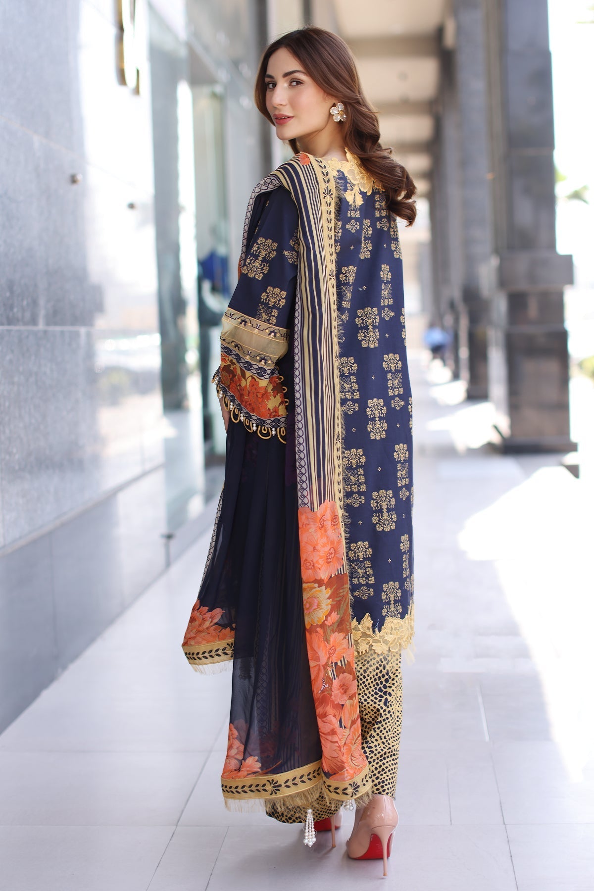 Charizma | Combination Lawn | CC5-28 -  Charizma Ladies Clothes - Original Designer Dress - House of Maryam