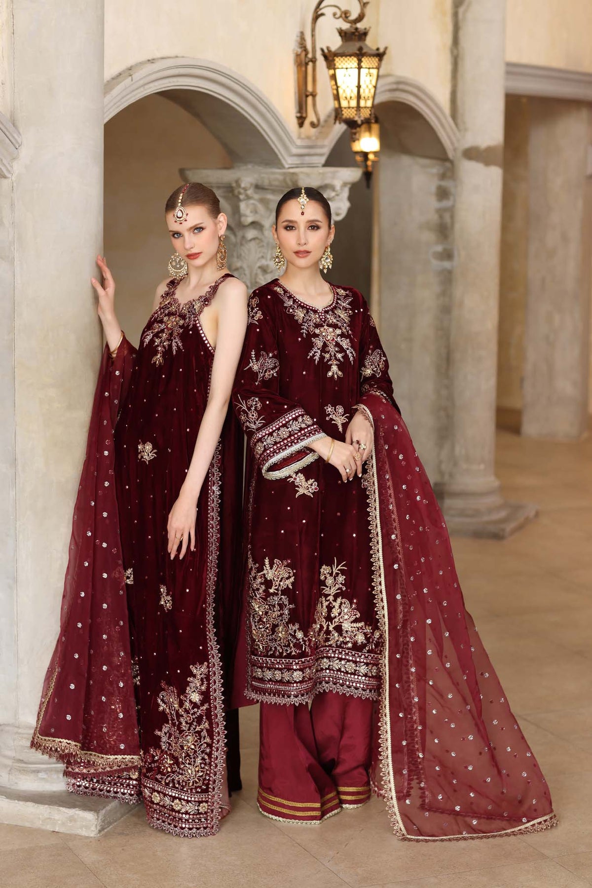 Noor by Saadia Asad | Handcrafted Velvet 25 | Naqsh-6