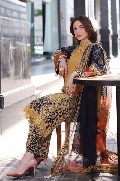 Charizma | Combination Lawn | CC5-28 -  Charizma Ladies Clothes - Original Designer Dress - House of Maryam