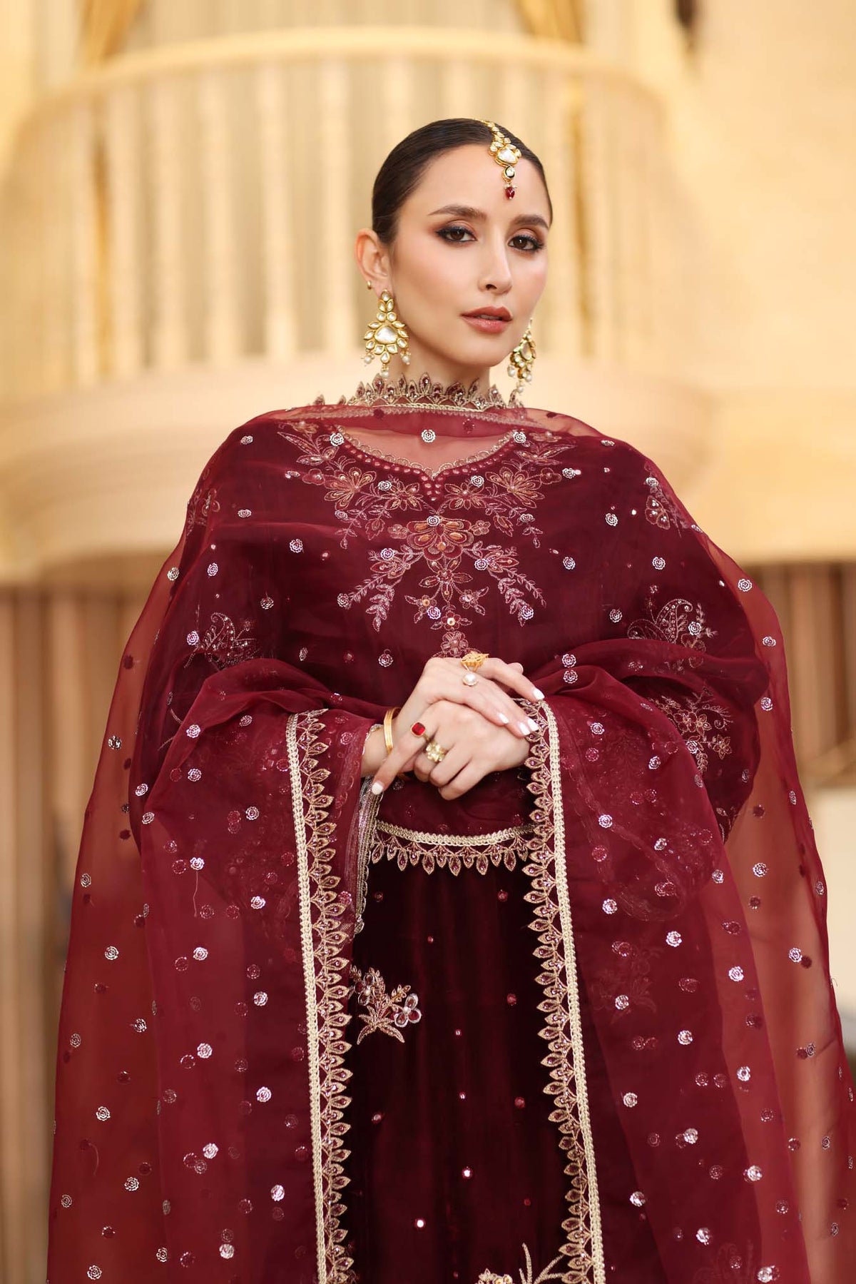 Noor by Saadia Asad | Handcrafted Velvet 25 | Naqsh-5