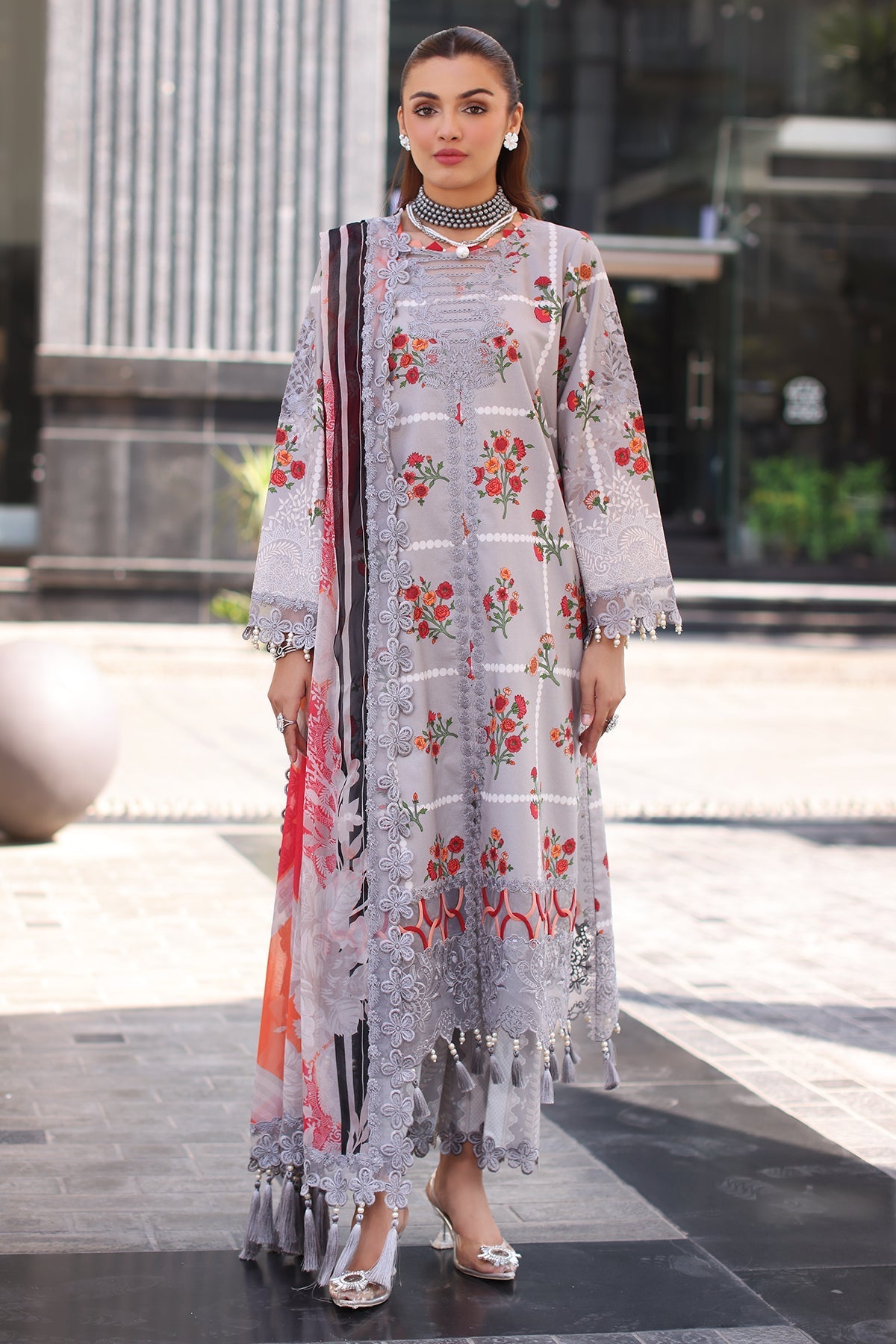 Charizma | Combination Lawn |  CC5-23 -  Charizma Ladies Clothes - Original Designer Dress - House of Maryam