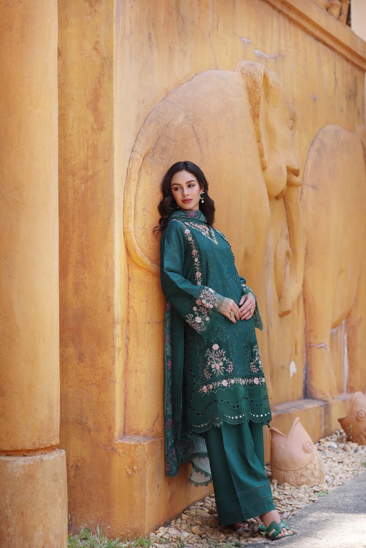 Noor by Saadia Asad | Eid Luxury Laserkari 25 | D10-A -  Noor by Saadia Asad Ladies Clothes - Original Designer Dress - House of Maryam