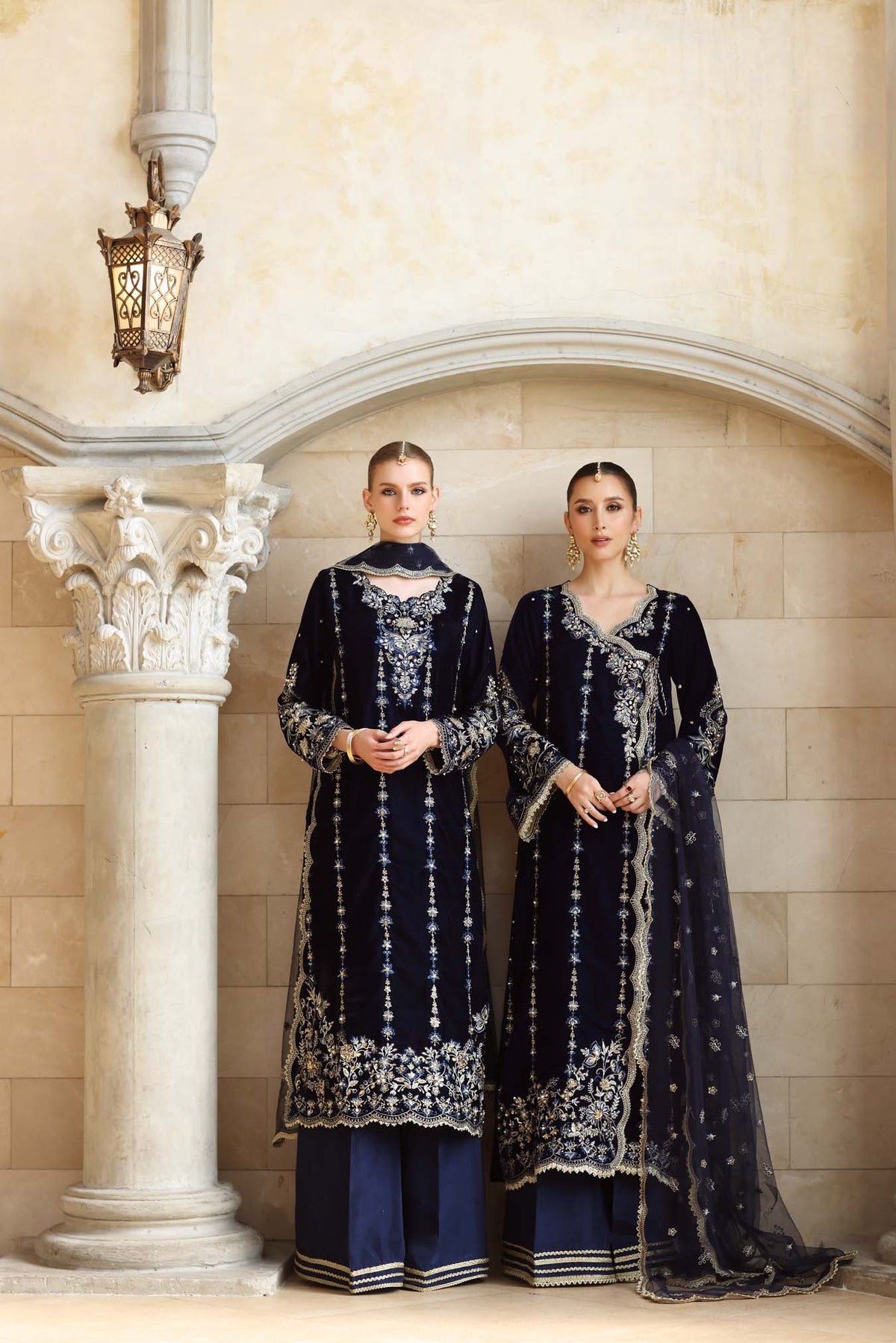 Noor by Saadia Asad | Handcrafted Velvet 25 | Falak-8