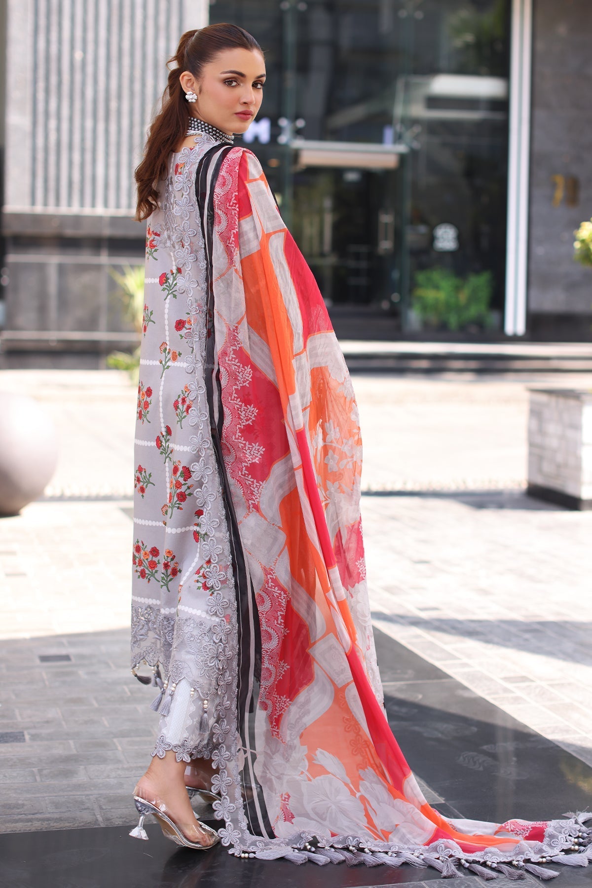 Charizma | Combination Lawn |  CC5-23 -  Charizma Ladies Clothes - Original Designer Dress - House of Maryam