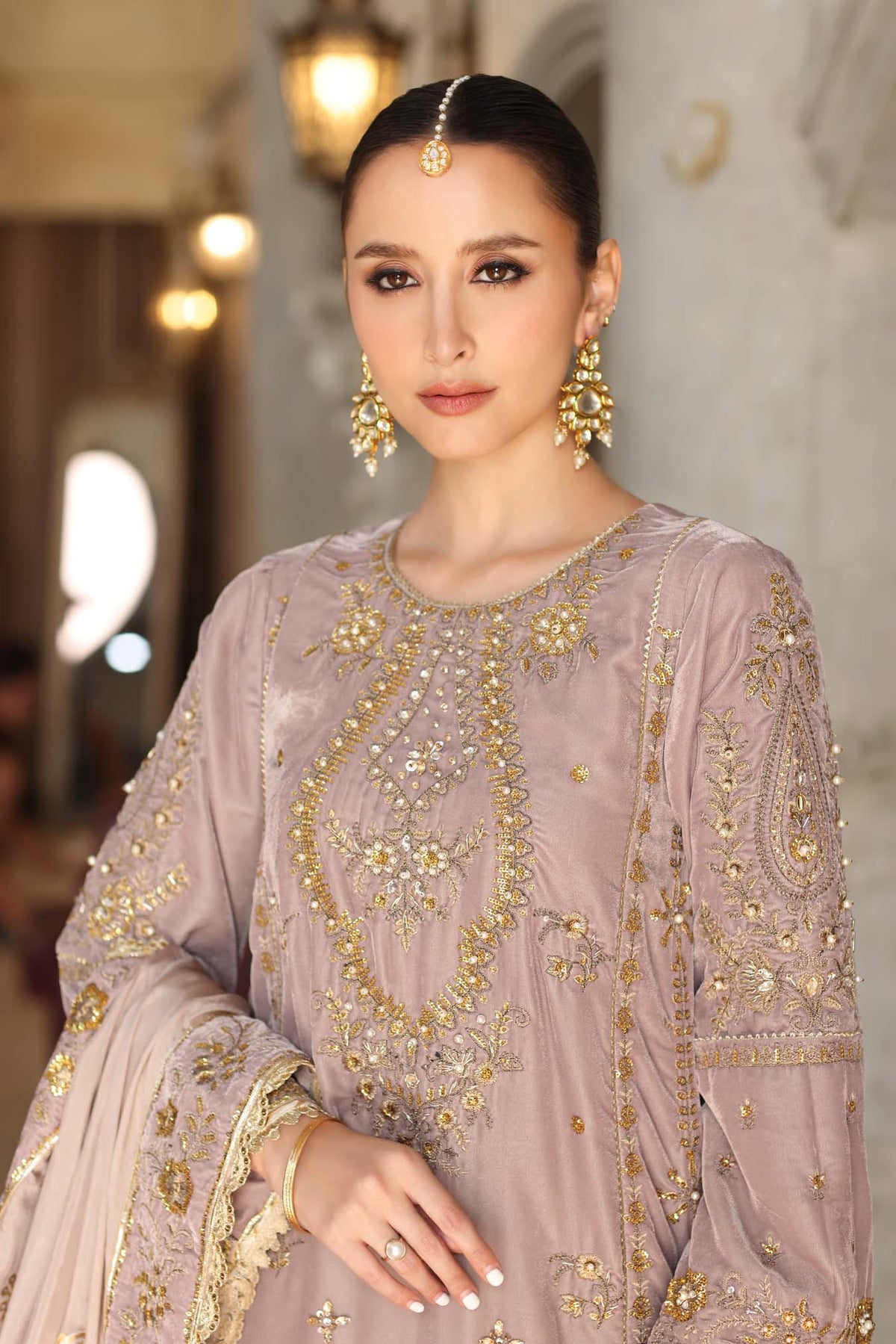 Noor by Saadia Asad | Handcrafted Velvet 25 | Khayal-4