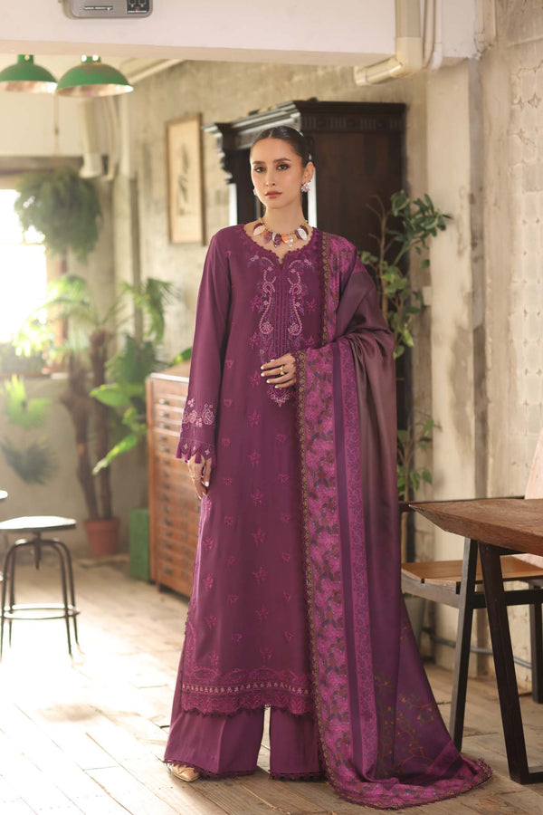 Noor by Saadia Asad | Winter Embroidered Printkhaas 25 | D8 - B-3