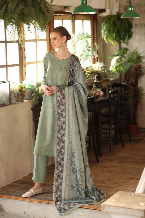 Noor by Saadia Asad | Winter Embroidered Printkhaas 25 | D8 - A