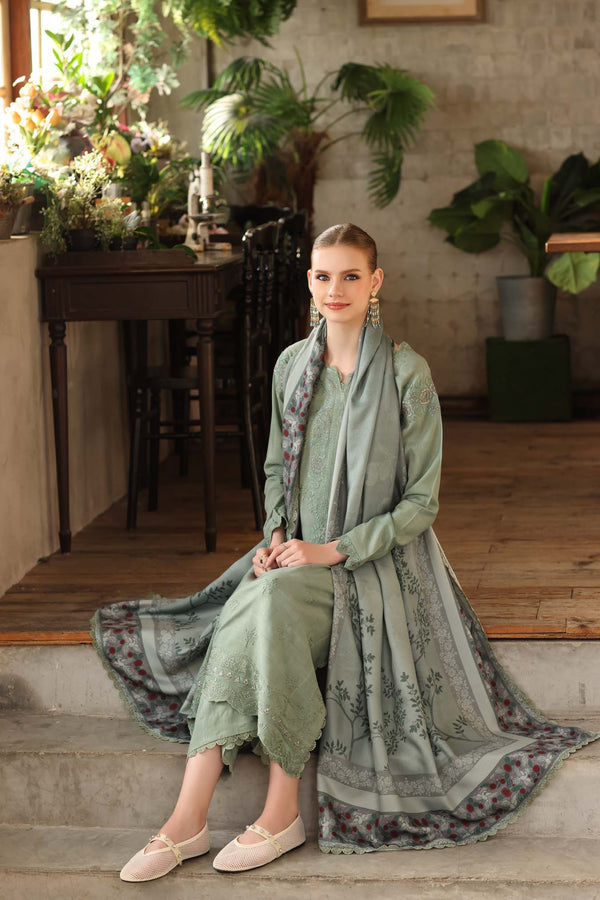 Noor by Saadia Asad | Winter Embroidered Printkhaas 25 | D8 - A-4