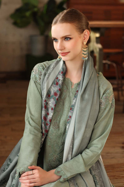 Noor by Saadia Asad | Winter Embroidered Printkhaas 25 | D8 - A