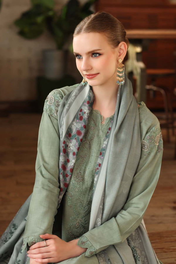 Noor by Saadia Asad | Winter Embroidered Printkhaas 25 | D8 - A-3