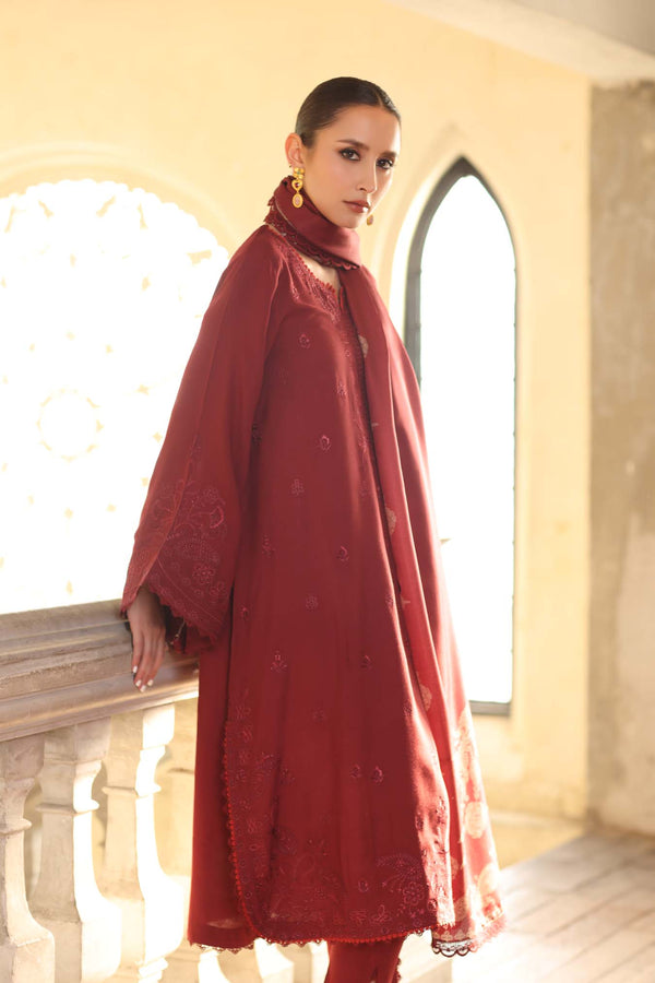 Noor by Saadia Asad | Winter Embroidered Printkhaas 25 | D9- B-2