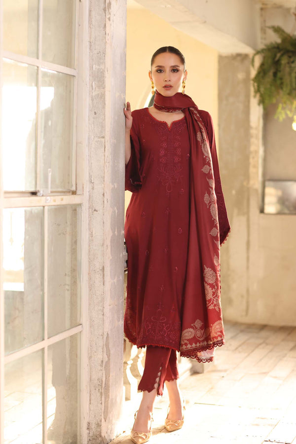 Noor by Saadia Asad | Winter Embroidered Printkhaas 25 | D9- B-3