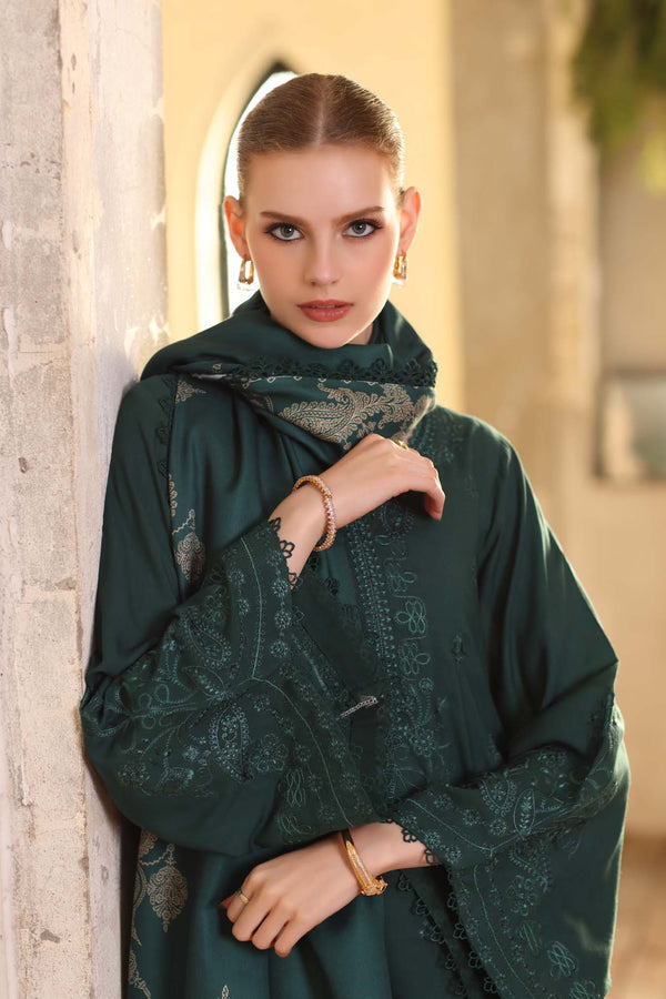 Noor by Saadia Asad | Winter Embroidered Printkhaas 25 | D9- A-4