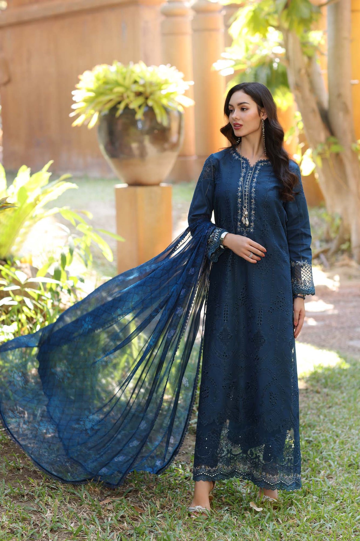 Noor by Saadia Asad | Eid Luxury Laserkari 25 | D7-B -  Noor by Saadia Asad Ladies Clothes - Original Designer Dress - House of Maryam