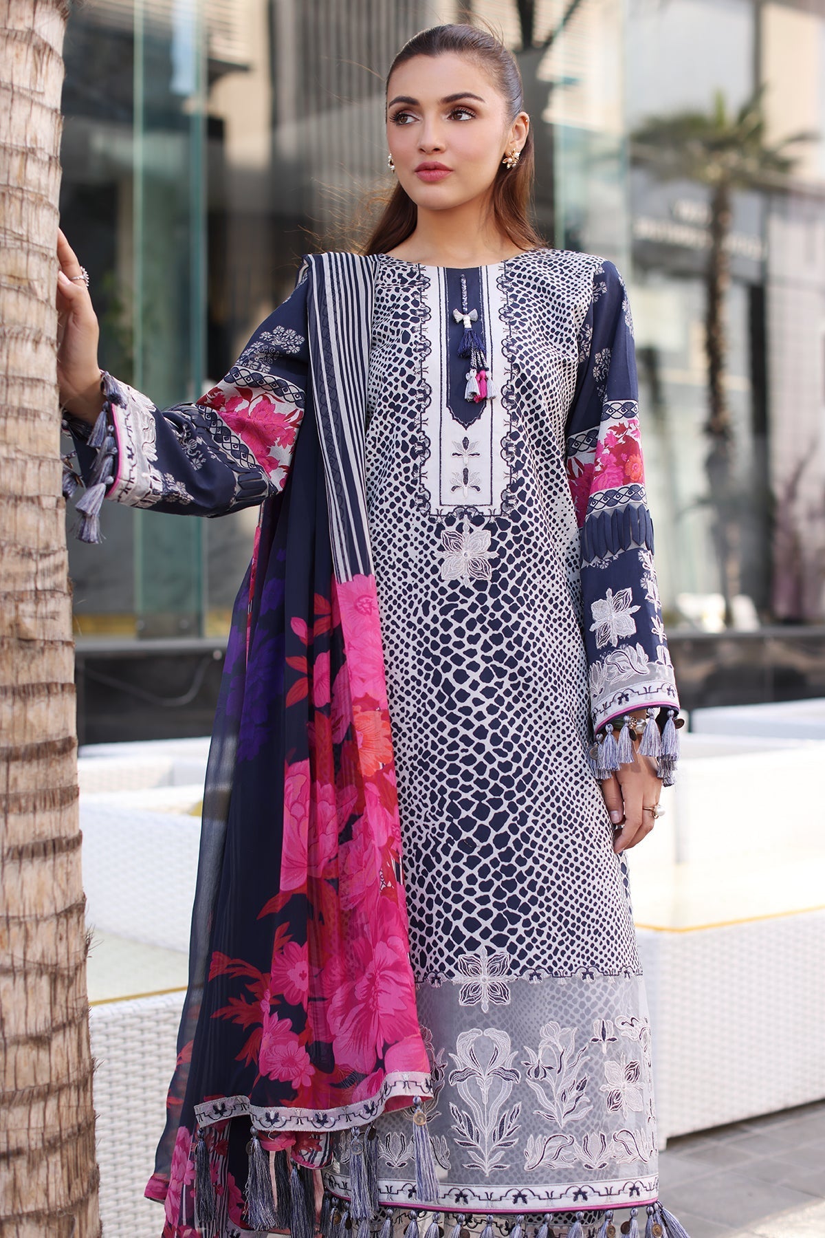 Charizma | Combination Lawn | CC5-26 -  Charzima Ladies Clothes - Original Designer Dress - House of Maryam