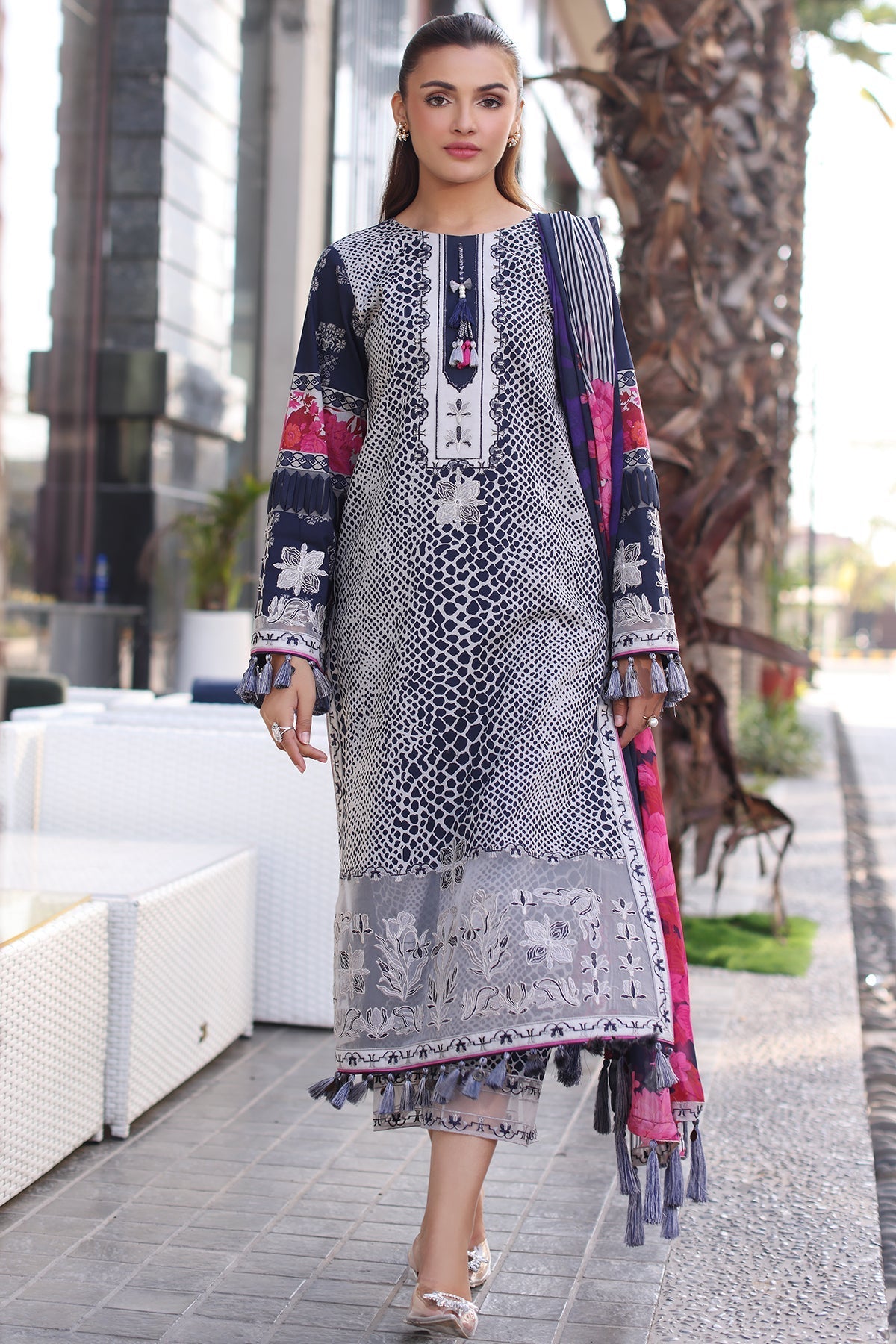 Charizma | Combination Lawn | CC5-26 -  Charzima Ladies Clothes - Original Designer Dress - House of Maryam