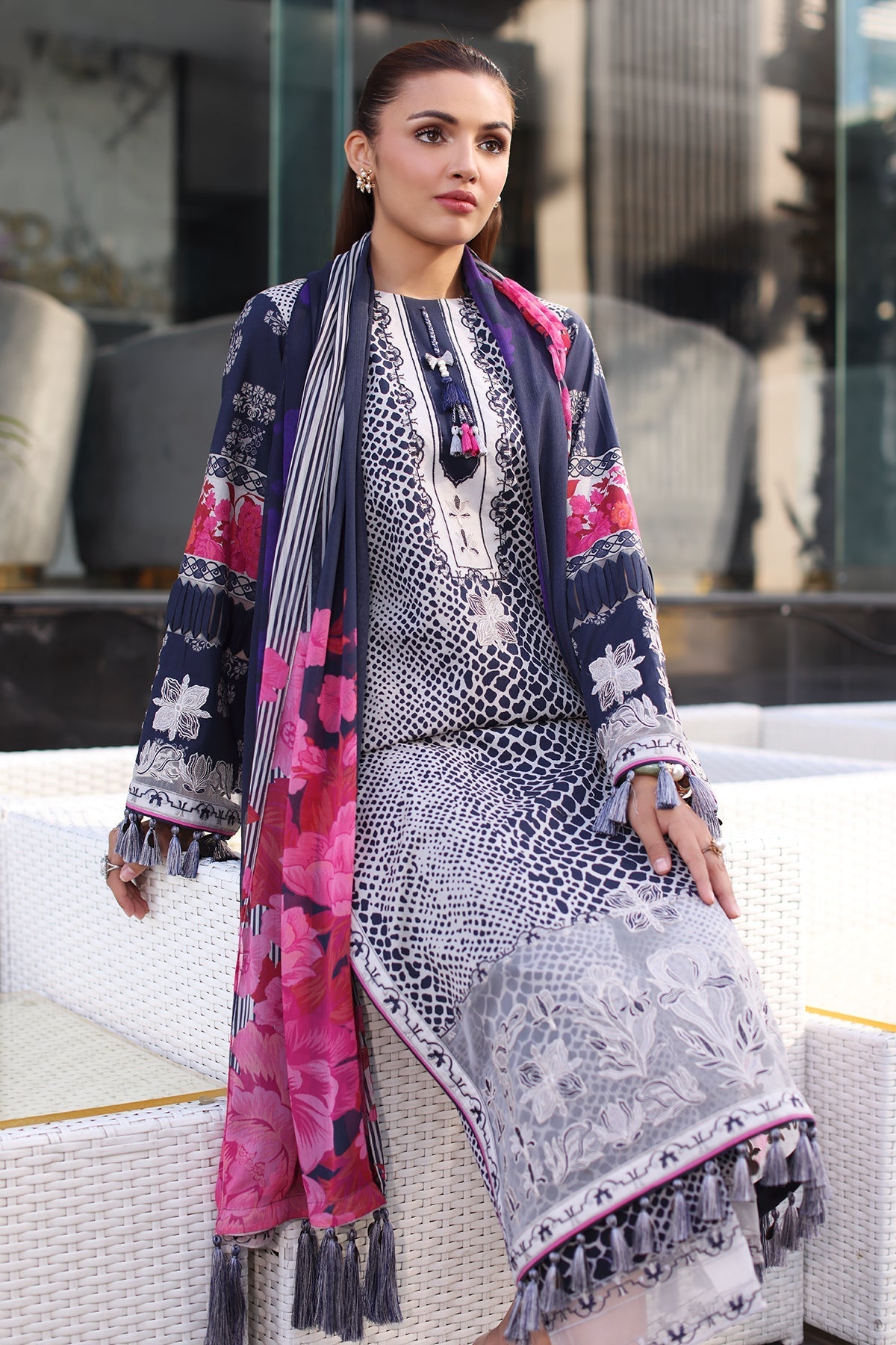 Charizma | Combination Lawn | CC5-26 -  Charzima Ladies Clothes - Original Designer Dress - House of Maryam