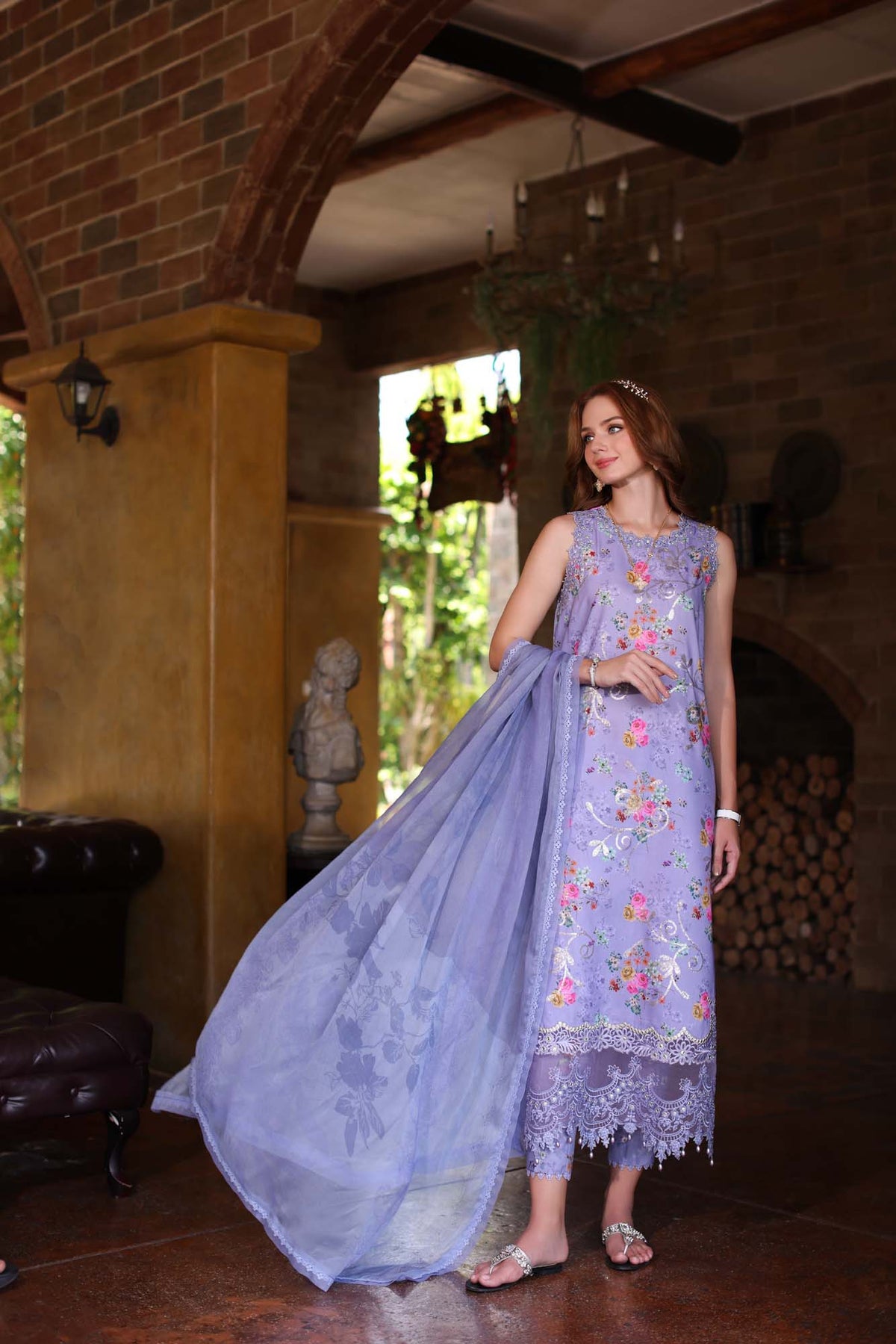 Noor by Saadia Asad | Eid Luxe Printkari 24 | D10 -  Noor by Saadia Asad Luxury - Original Designer Dress - House of Maryam