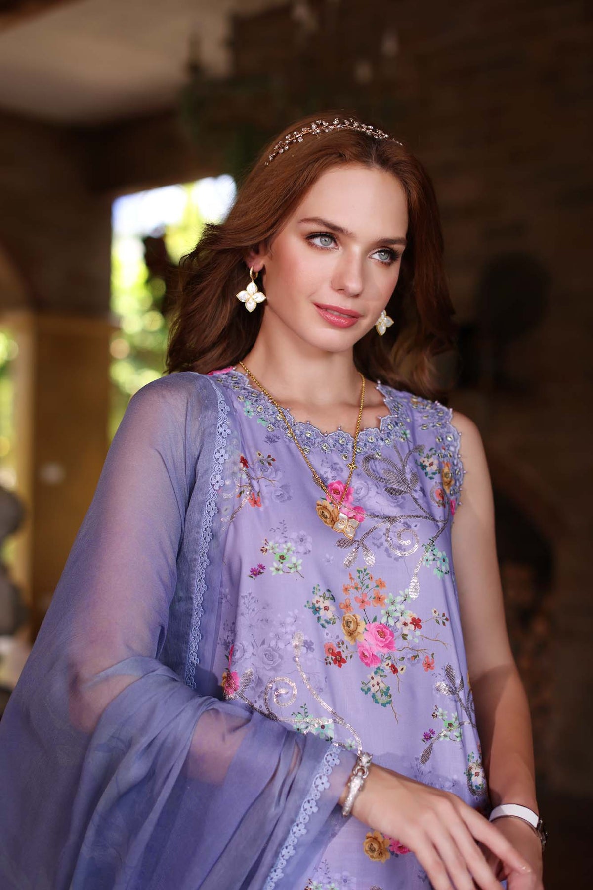 Noor by Saadia Asad | Eid Luxe Printkari 24 | D10 -  Noor by Saadia Asad Luxury - Original Designer Dress - House of Maryam