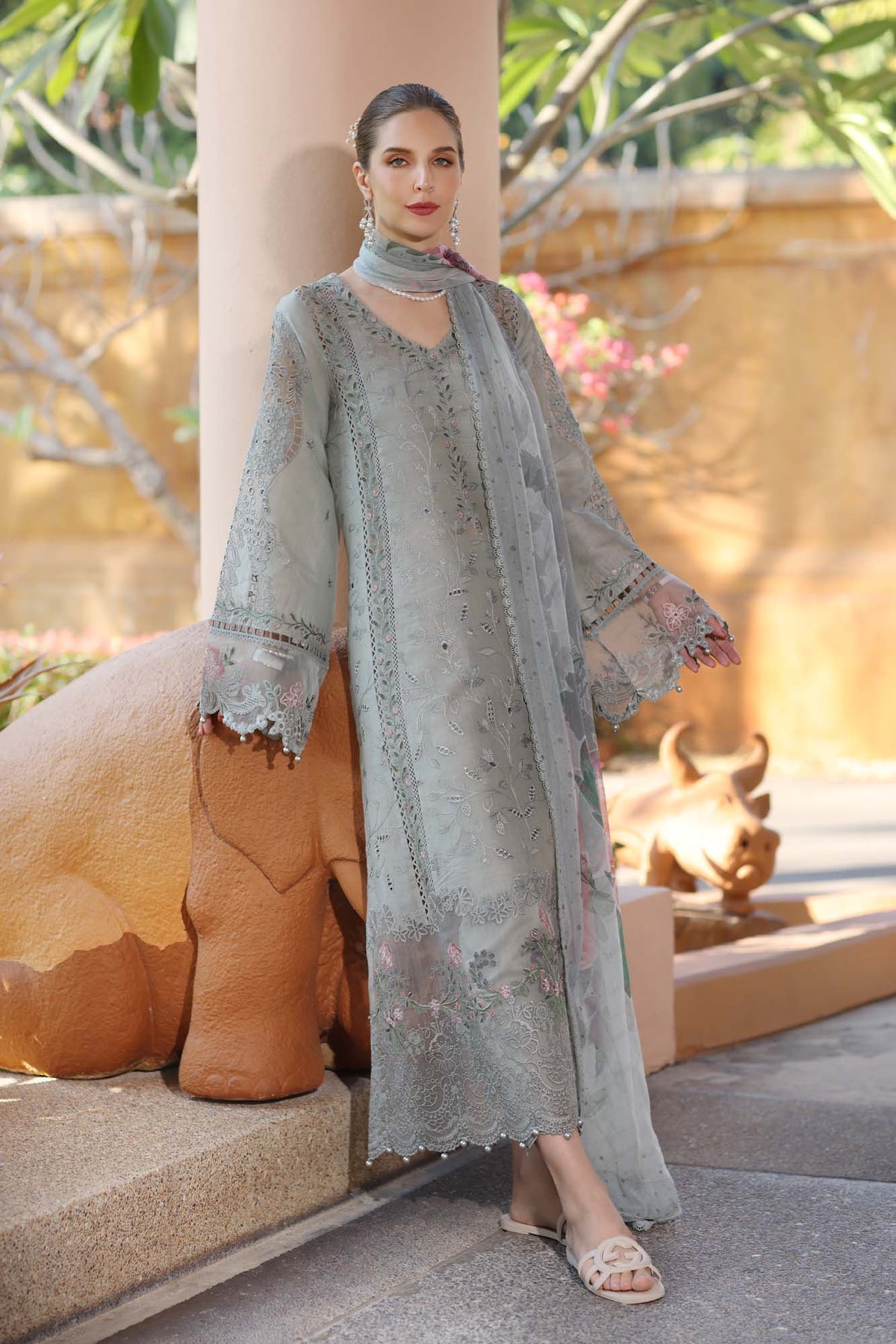 Noor by Saadia Asad | Eid Luxury Laserkari 25 | D1-A -  Noor by Saadia Asad Ladies Clothes - Original Designer Dress - House of Maryam