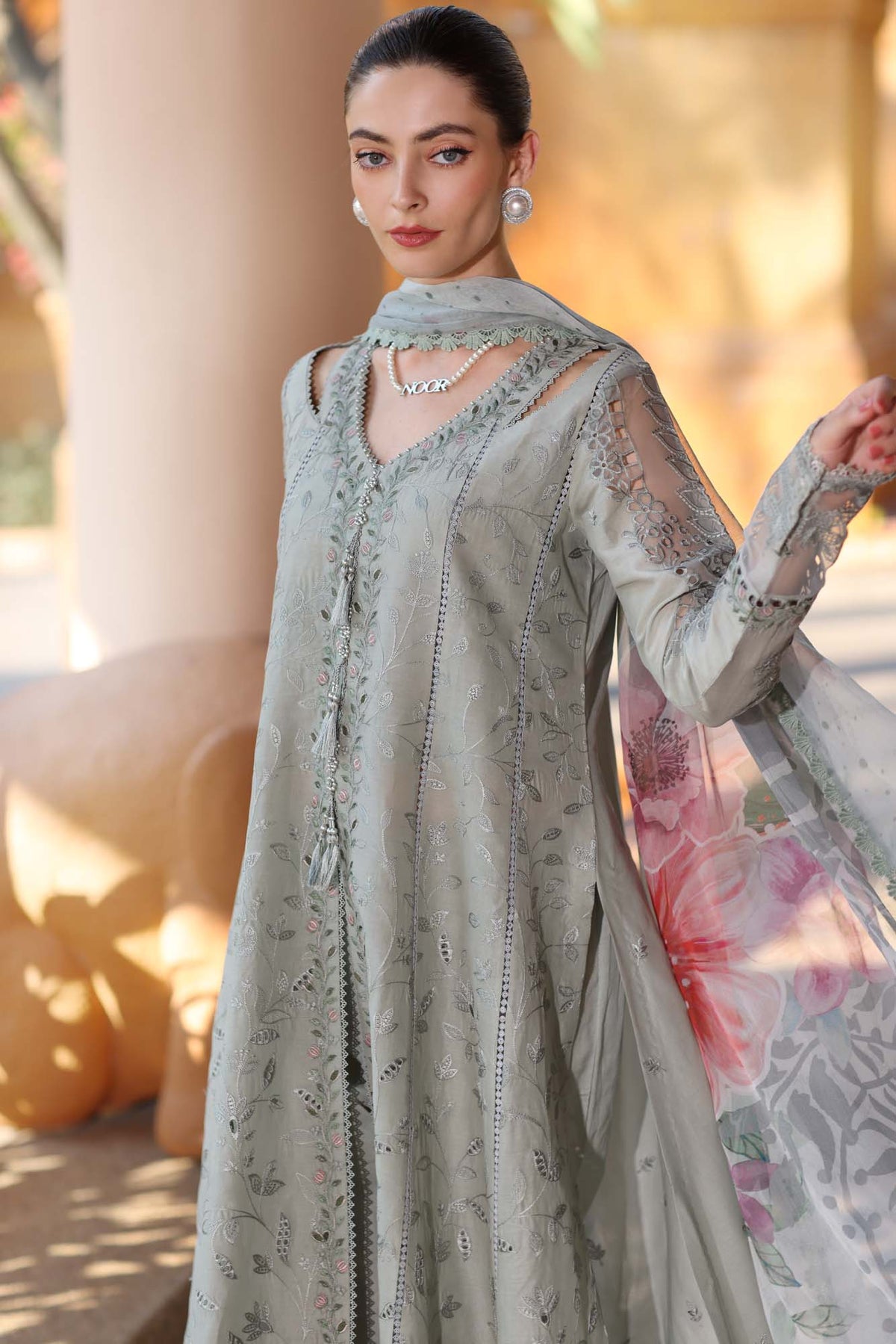 Noor by Saadia Asad | Eid Luxury Laserkari 25 | D1-A -  Noor by Saadia Asad Ladies Clothes - Original Designer Dress - House of Maryam