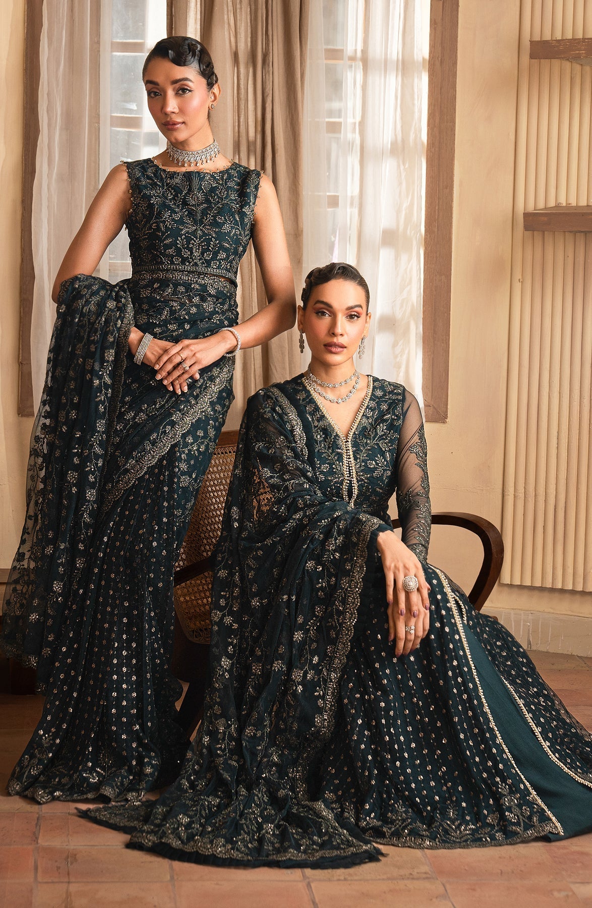 Zarif | Emirah Formals | ZEF 01 ORNA -  Zarif Ladies Clothes - Original Designer Dress - House of Maryam