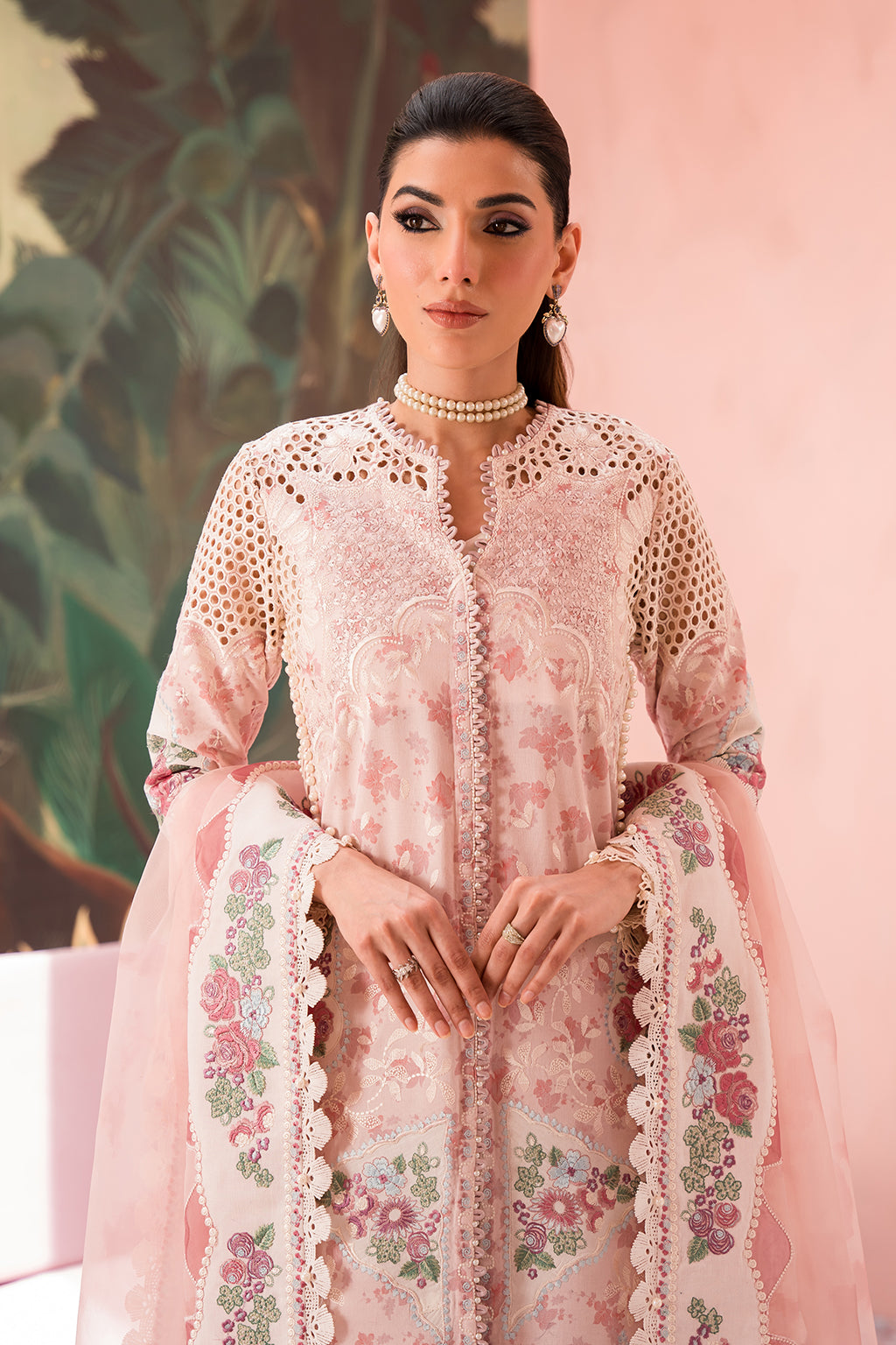 Afrozeh | The Pinted Grden Lawn 24 | Daisy Dream -  Afrozeh Luxury - Original Designer Dress - House of Maryam