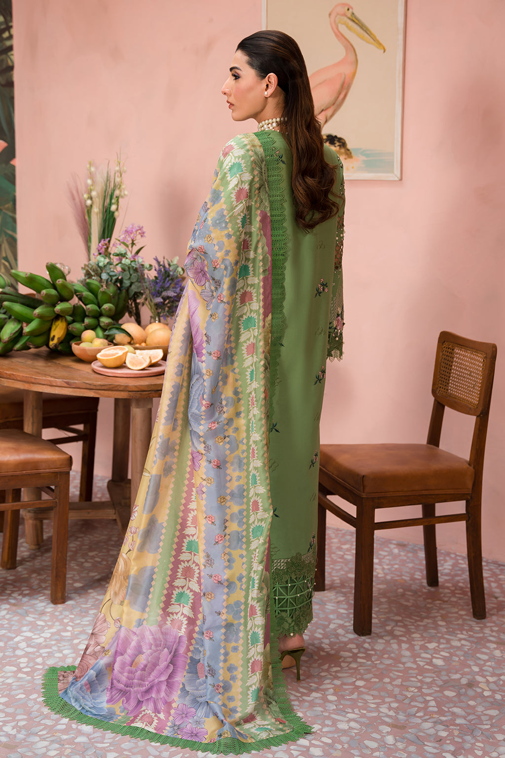 Afrozeh | The Pinted Grden Lawn 24 | Celestial Bouquet by Designer Afrozeh - House of Maryam - Pakistani Designer Ethnic Wear in {{ shop.shopifyCountryName }}