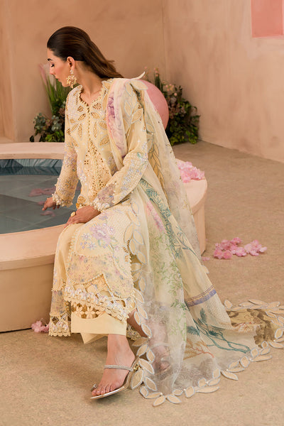 Afrozeh Sweet Saffron embroidered lawn suit, photo 5