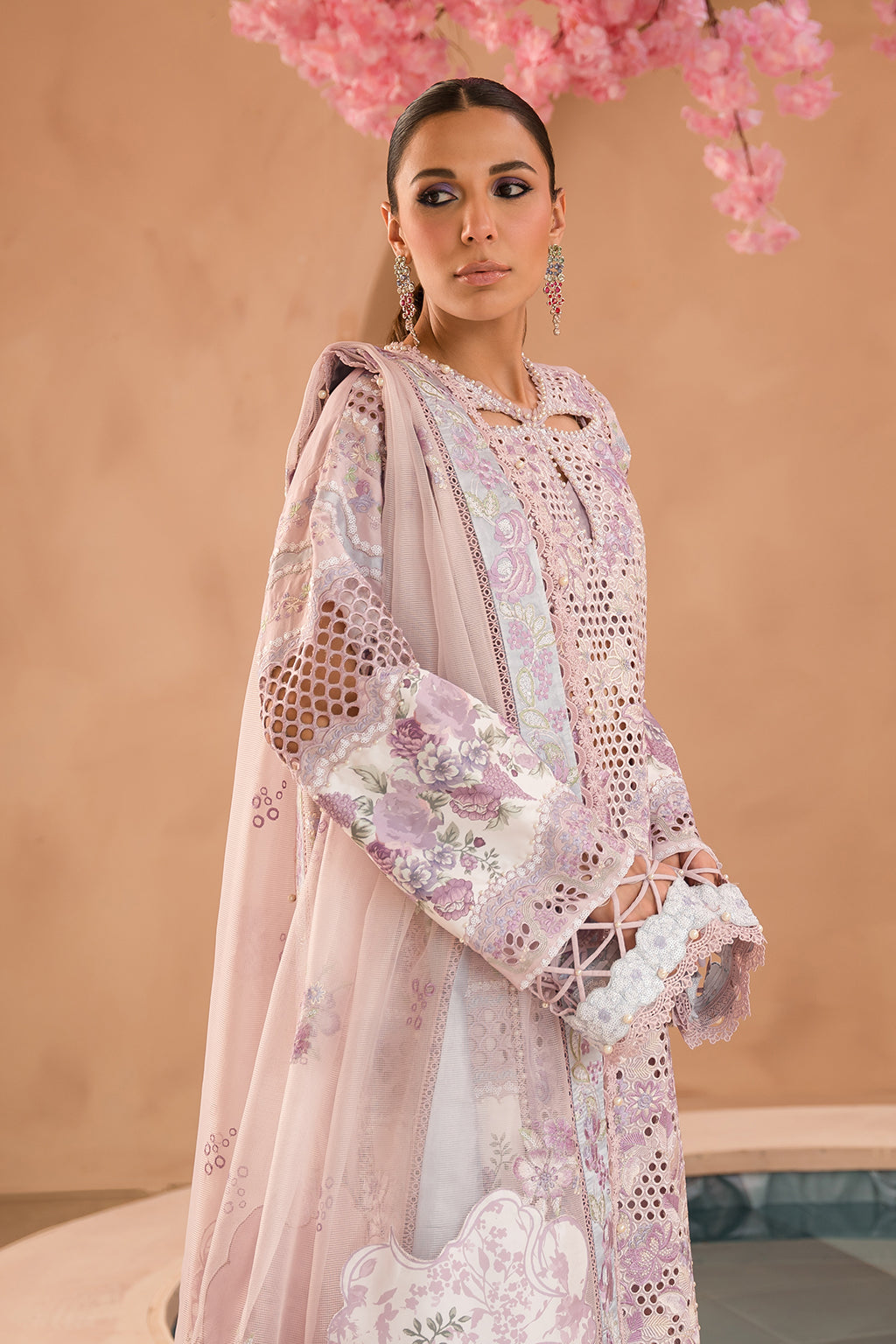 Afrozeh | The Pinted Grden Lawn 24 | Honeysuckle by Designer Afrozeh - House of Maryam - Pakistani Designer Ethnic Wear in {{ shop.shopifyCountryName }}