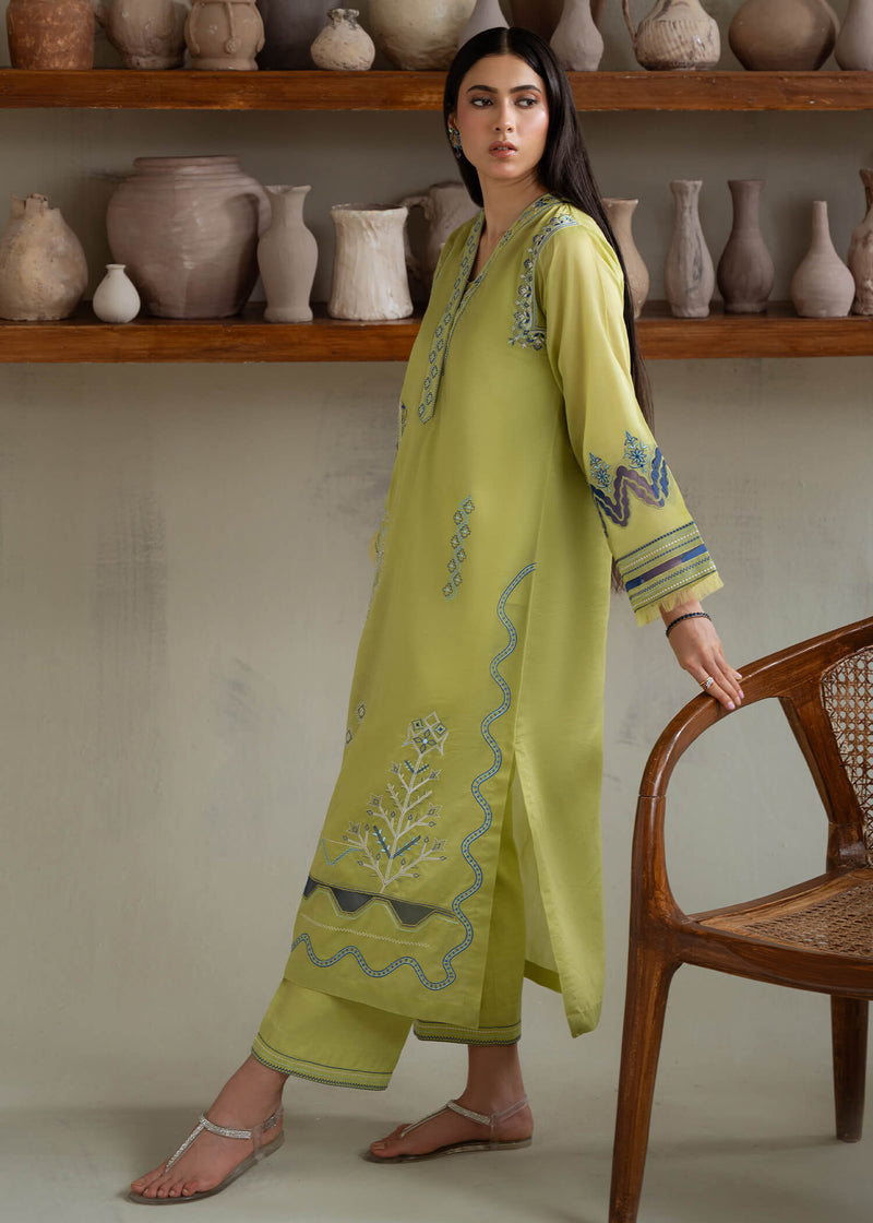 Jeem | Summer 25 RTW | GREEN PAISELY -  Jeem Ladies Clothes - Original Designer Dress - House of Maryam
