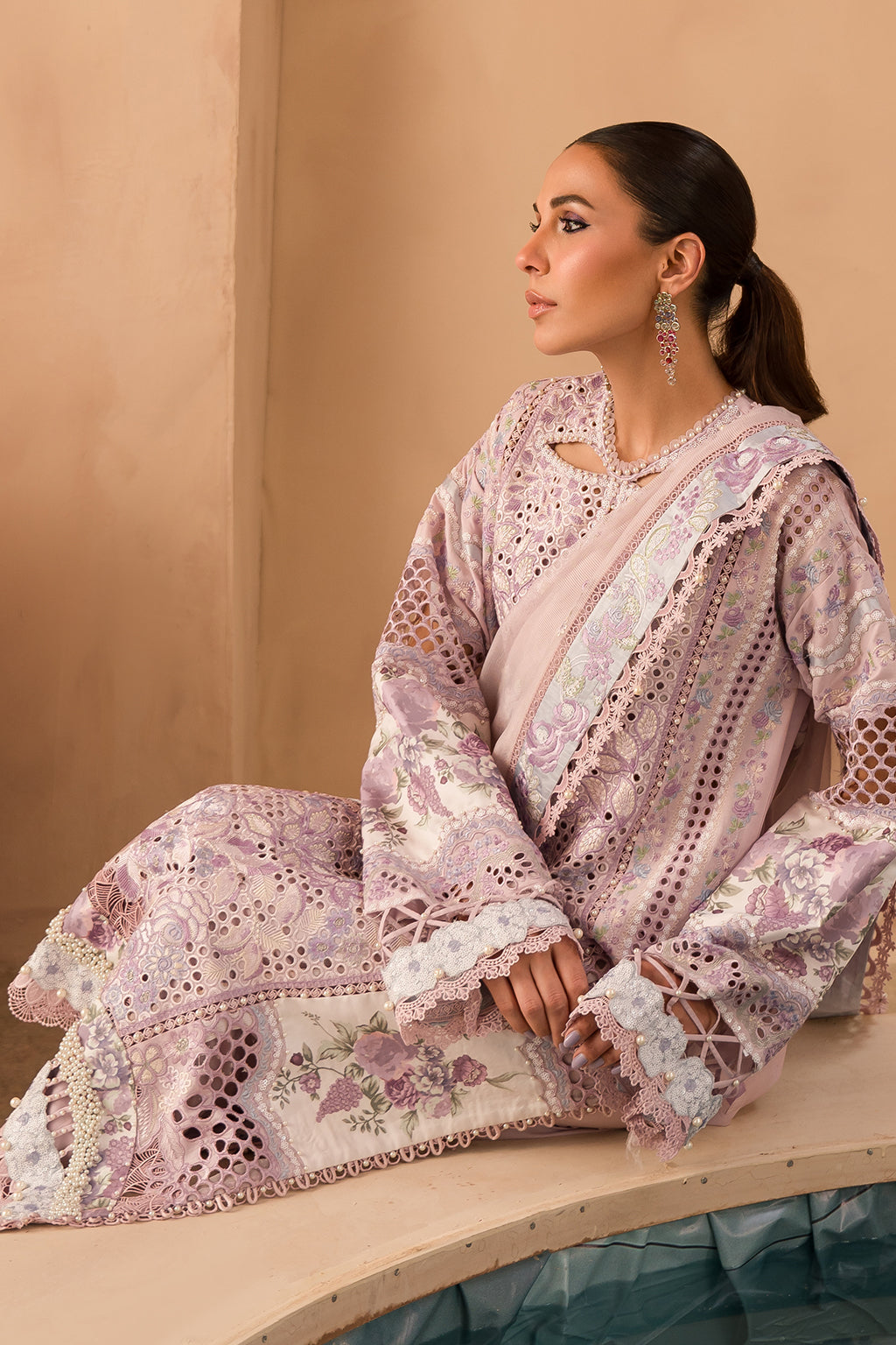 Afrozeh | The Pinted Grden Lawn 24 | Honeysuckle -  Afrozeh Luxury - Original Designer Dress - House of Maryam