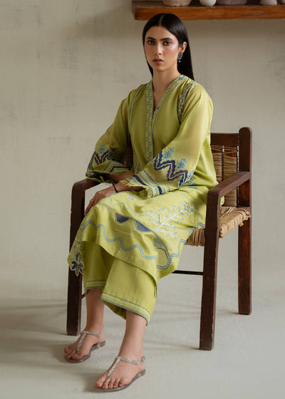 Jeem | Summer 25 RTW | GREEN PAISELY -  Jeem Ladies Clothes - Original Designer Dress - House of Maryam