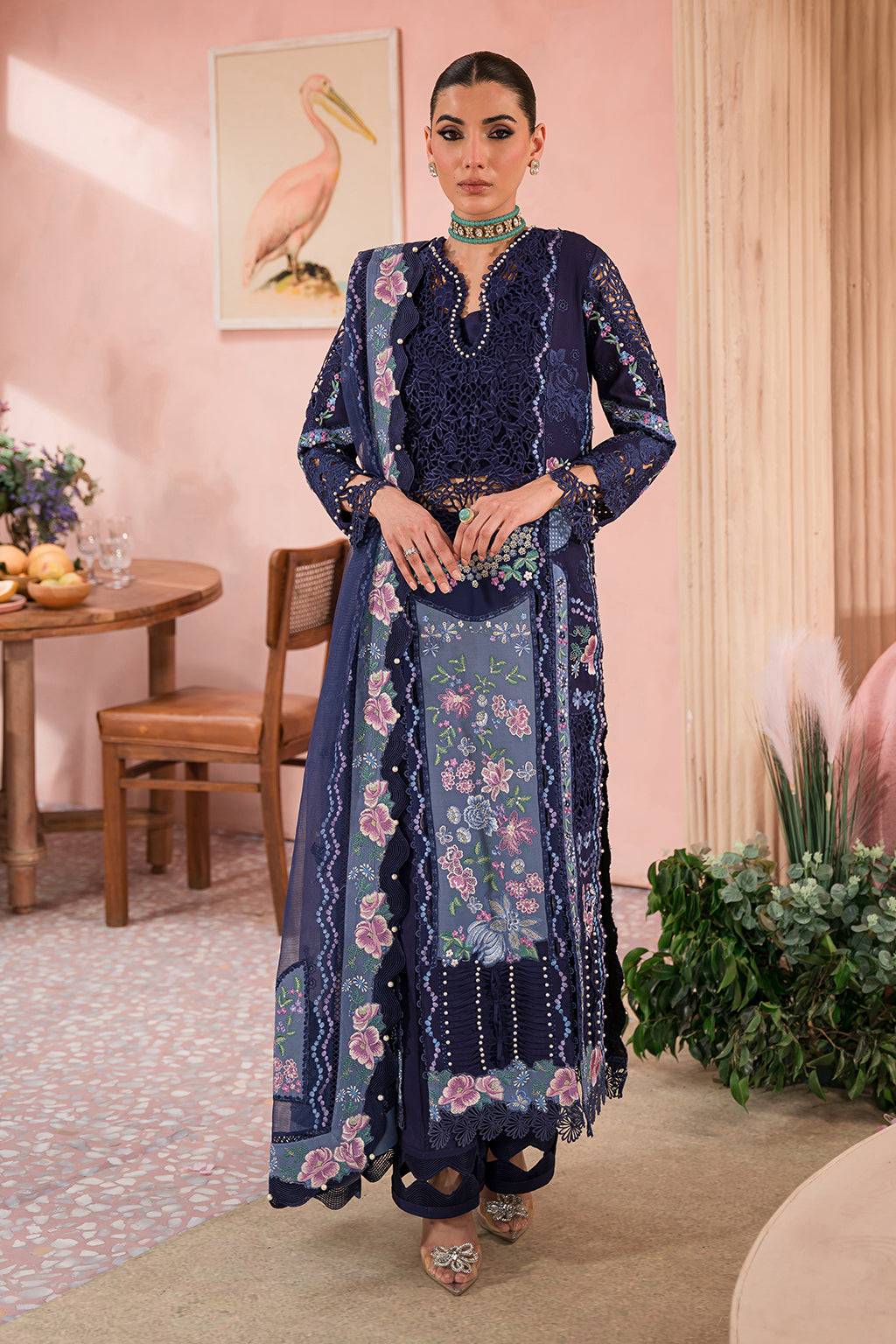 Afrozeh | The Pinted Grden Lawn 24 | Bluebell by Designer Afrozeh - House of Maryam - Pakistani Designer Ethnic Wear in {{ shop.shopifyCountryName }}