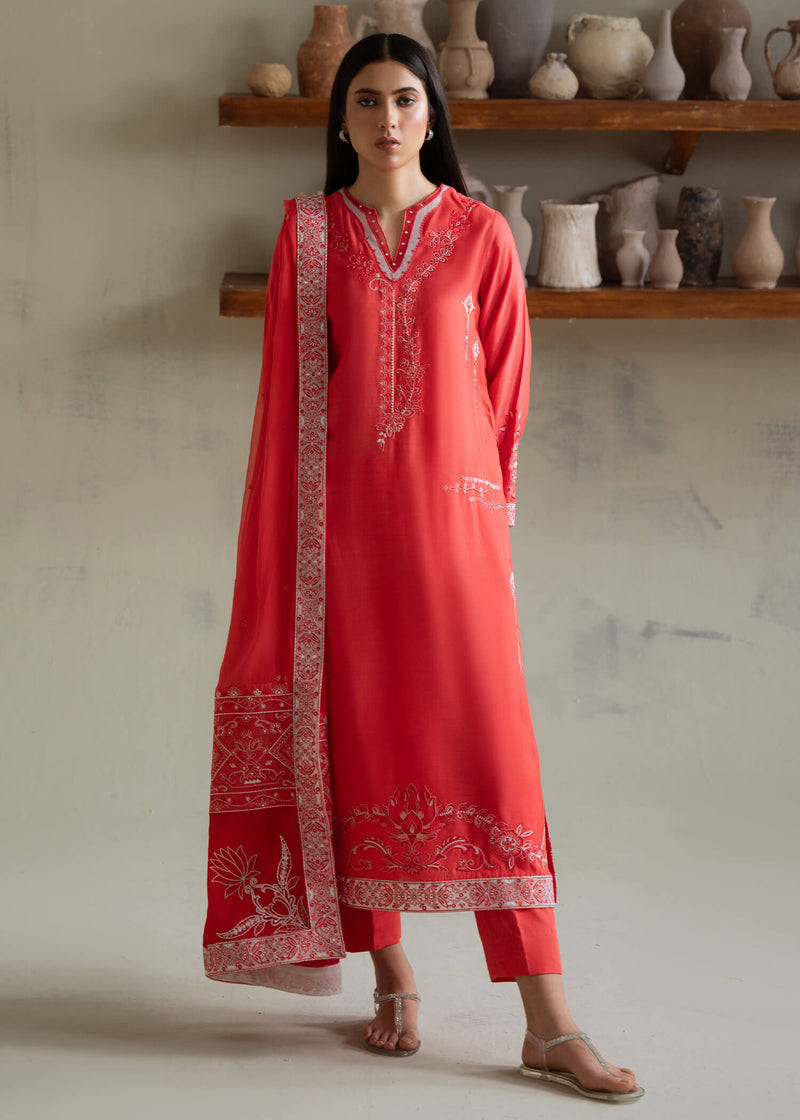 Jeem | Summer 25 RTW | NOVA CORAL -  Jeem Ladies Clothes - Original Designer Dress - House of Maryam