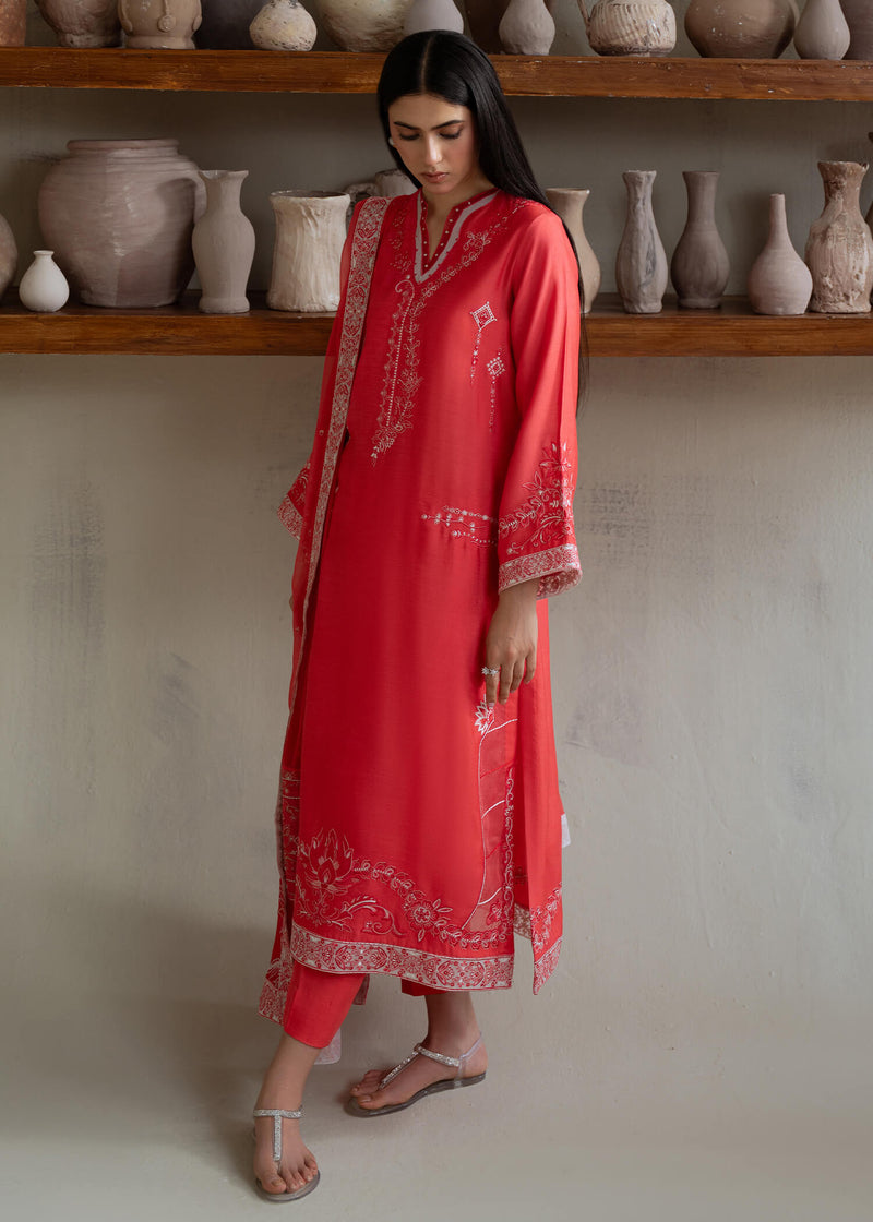 Jeem | Summer 25 RTW | NOVA CORAL -  Jeem Ladies Clothes - Original Designer Dress - House of Maryam